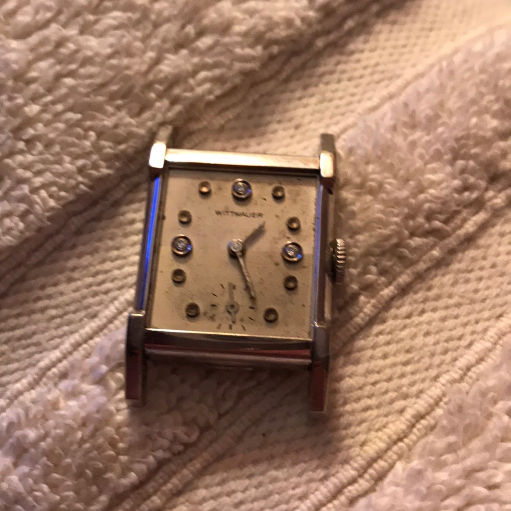 Vintage Longines Wittnauer Diamond Dial Watch
